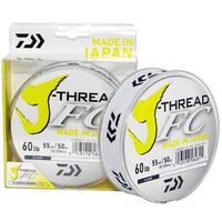 Daiwa J Thread Flourocarbon Fishing Leader 50m J-Thread - Choose Lb Test