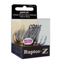 BKK Raptor Z 6071-4X-HG Treble Fishing Trebles Hook - Choose Size