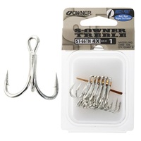 Owner ST-66 Treble Hooks Heavy Duty Fishing Hook - Choose Size