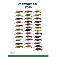 Ecogear SX40 F Hard Body Fishing Lure - Choose Colour