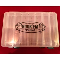 Hook'em Double Sided Squid Fishing Jig Storage Box with Carry Handle