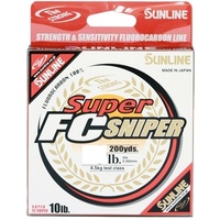 Sunline Super FC Sniper 100% Fluorocarbon Fishing Line 200 yds - Choose Size