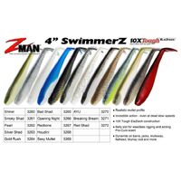 Zman 4" Inch SwimmerZ Soft Plastic Fishing Lure Z Man Zman Swimmers