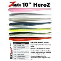 Zman 10" Inch HeroZ Soft Plastic Fishing Lures Zman Pk3 Z Man Jerk Bait