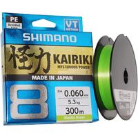 Shimano Kairiki PE Braid Line 8 300m Mantis Green - Choose Lb