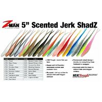 ZMan Scented Jerk ShadZ 5" Soft Plastic Fishing Lure - Choose Colour