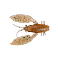 Discontinued - Shimano Bio Tough Crawler 45mm Softplastic Fishing Lures 03T - UV BLOODWORM