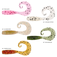 Shimano Squidgies 65mm Bio Tough Grub Soft Plastic Fishing Lures 5pcs Choose Colour