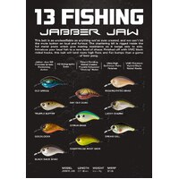 13 Fishing Jabber Jaw 60mm Floating Hard Body Fishing Lure - Choose Colour