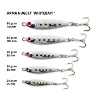 Arma Nugget Whitebait Metal Casting Fishiing Jig  - Choose Weight