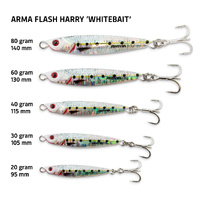 Arma Flash Harry Whitebait Colour Metal Casting Fishing Jig - Choose Weight