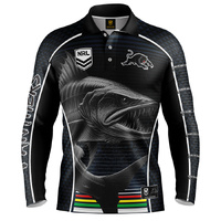 Penrith Panthers Barracuda Fishing Shirt Ruby Union Football By Ashtabula