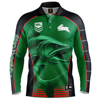 South Sydney Rabbitohs Barracuda Fishing Shirt Ruby Union Football By Ashtabula