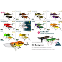 Predatek BB60 Bass Bug Clear Bib 60mm 12g Floating Fish Lure - Choose Colour