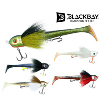 Black Bay Blackbug Beetle 21cm Hybrid Fishing Lure - Choose Colour