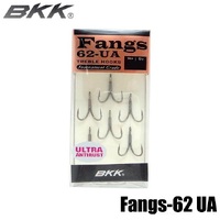 BKK Fangs 62 UA Tournament Grade Saltwater Treble Fishing Hook - Choose Size