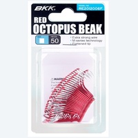 BKK Octopus Beak Bait Fishing Hook 50 Bulk Pack - Choose Size
