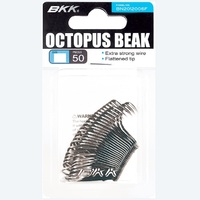 BKK Octopus Beak Black Bait Fishing Hook 50 Bulk Pack - Choose Size