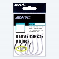 BKK UV Glow Finish Heavy Circle Fishing Hook - Choose Size