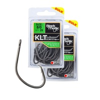Black Magic KLT Teflon Coated Fishing Hook Value Pack - Choose Size