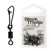 Black Magic Rolling Swivel With Snap Small Pack - Choose Size