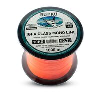Buku IGFA Class 1000m Agent Orange Monofilament Fishing Line - Choose Lb
