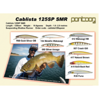 Pontoon 21 Cablista 125SP SMR Hard Body Fishing Lure - Choose Colour