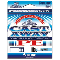 Sunline Cast Away Braided Fishing Line Pearl Blue SPOOL