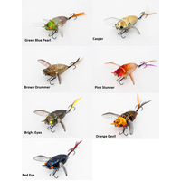 Chasebaits Ripple Cicada 43mm Soft Plastic Topwater Fishing Lure - Choose Colour