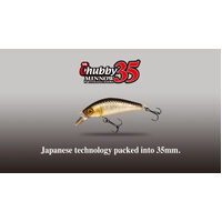 Jackall Chubby Minnow 35mm Suspending Diving Hard Body Fishing Lure - Choose Colour