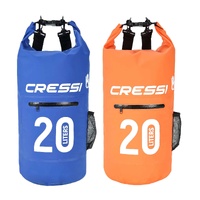 Cressi 20L PVC Dry Bag For Diving With Zip Lock - Choose Colour