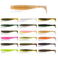Daiwa 2020 BaitJunkie 3.2" Minnow Soft Plastic Fishing Lure Bait Junkie - Choose Colour