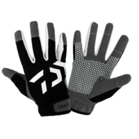 Daiwa Offshore Fishing Gloves Black UV Protection Heavy Duty - Choose SIze