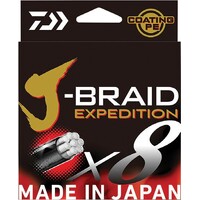 Daiwa J Braid Expedition x8 150m Orange Braid Fishing Line - Choose Lb