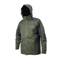 Daiwa 2022 RainMax Dark Olive Rain Hoodie Jacket - Choose Size (DAIRAIN)
