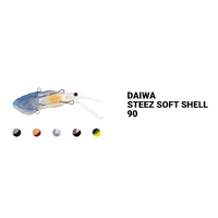 Daiwa 2022 Steez Soft Shell 90mm Vibration Fishing Lure - Choose Colour