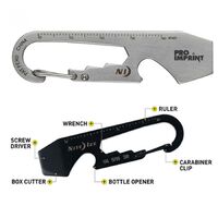 Nite Ize DoohicKey Multi Tool Bottle Opener, Screw Driver, Box Cutter, Carabiner - Choose Colour