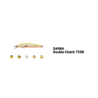Daiwa 2023 Double Clutch 75SR 75mm Shallow Diving Hard Body Fishing Lure - Choose Colour