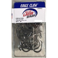 Eagle Claw L2004 Lazer Sharp Mid Wire Circle Fishing Hook 25 Pack - Choose Size