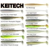 Keitech 4" Easy Shiner Soft Plastic Fishing Lure - Choose Colour