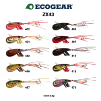 Ecogear Tourn't Bream Sp Blade ZX-43 8.8g Shrimp Blade Fishing Lure - Choose Colour