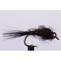 EJ Todd Fly Fishing Beadhead Flies 201470 Black Nymph - Choose Hook Size