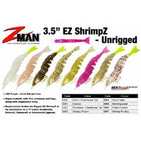 Zman 3.5" Inch Ez ShrimpZ UnRigged Soft Plastic Lure Zman Shrimps Z Man Prawn