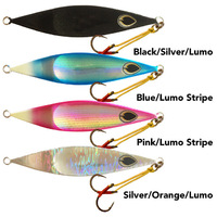 Black Magic Flipper Jig 150g Slow Pitch Fishing Jig - Choose Colour