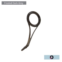 Fuji BCLYOG Frosted Black Single Leg Fishing Rod Guide - Choose Size