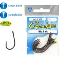 Gamakatsu Big Bait Nano Alpha Coating Pre Pack Fishing Hook - Choose Size