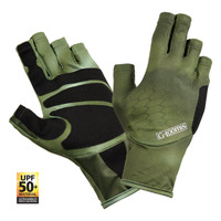 Shimano G.Loomis Moss Camo Fishing Sun Gloves Tech Palm - Choose Size