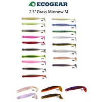 Ecogear 2.5" Grass Minnow M Soft Plastic FIshing Lure - Choose Colour