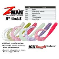 Zman 9" Inch GRUBZ Zman Soft Plastic Fishing Lures Z Man Grubs Pk 3
