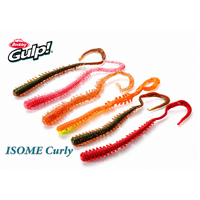 Berkley Gulp Isome Curly 4" Soft Plastic Fishing Lure - Choose Colour